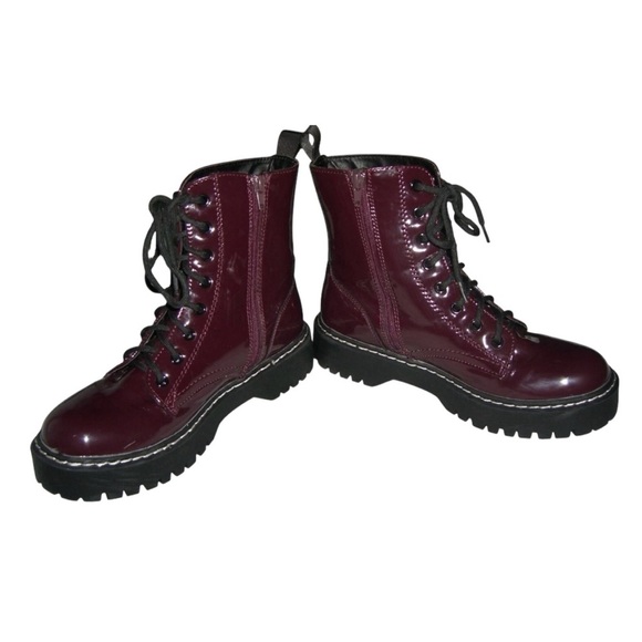 Sincerely Jules Boots Combat Glossy Grunge Goth alt egirl Punk Harley 90s Bratz - Picture 8 of 16